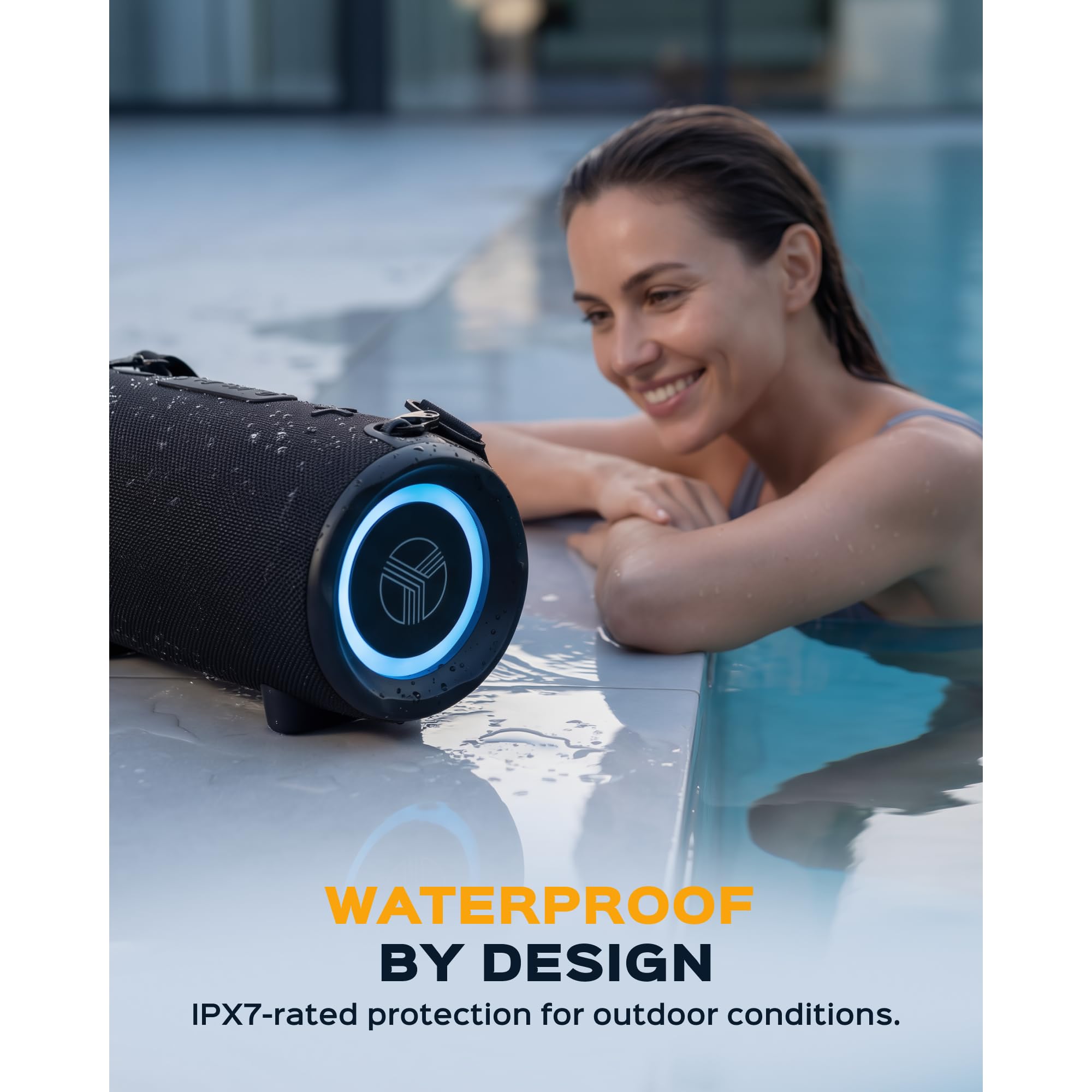 Sony ULT Field 3 Wireless Portable Bluetooth Speaker, IP67 Waterproof, Dustproof, Rustproof, and Shockproof with Enhanced Bass, 24 Hour Battery and Shoulder Strap (SRSULT30H), Forest Gray