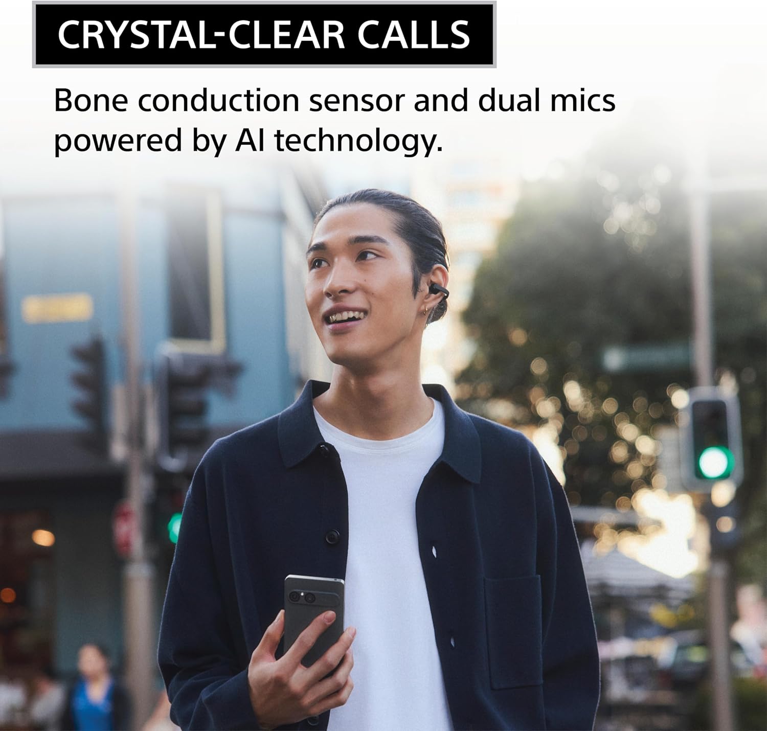 Sony LinkBuds Clip Open-Ear Truly Wireless Earbuds, Comfortable & Secure Fit, Lightweight Clip-On Design, Touch Controls, Ambient Sound Awareness, Water Resistant, Up to 37 Hrs of Playback, Lavender