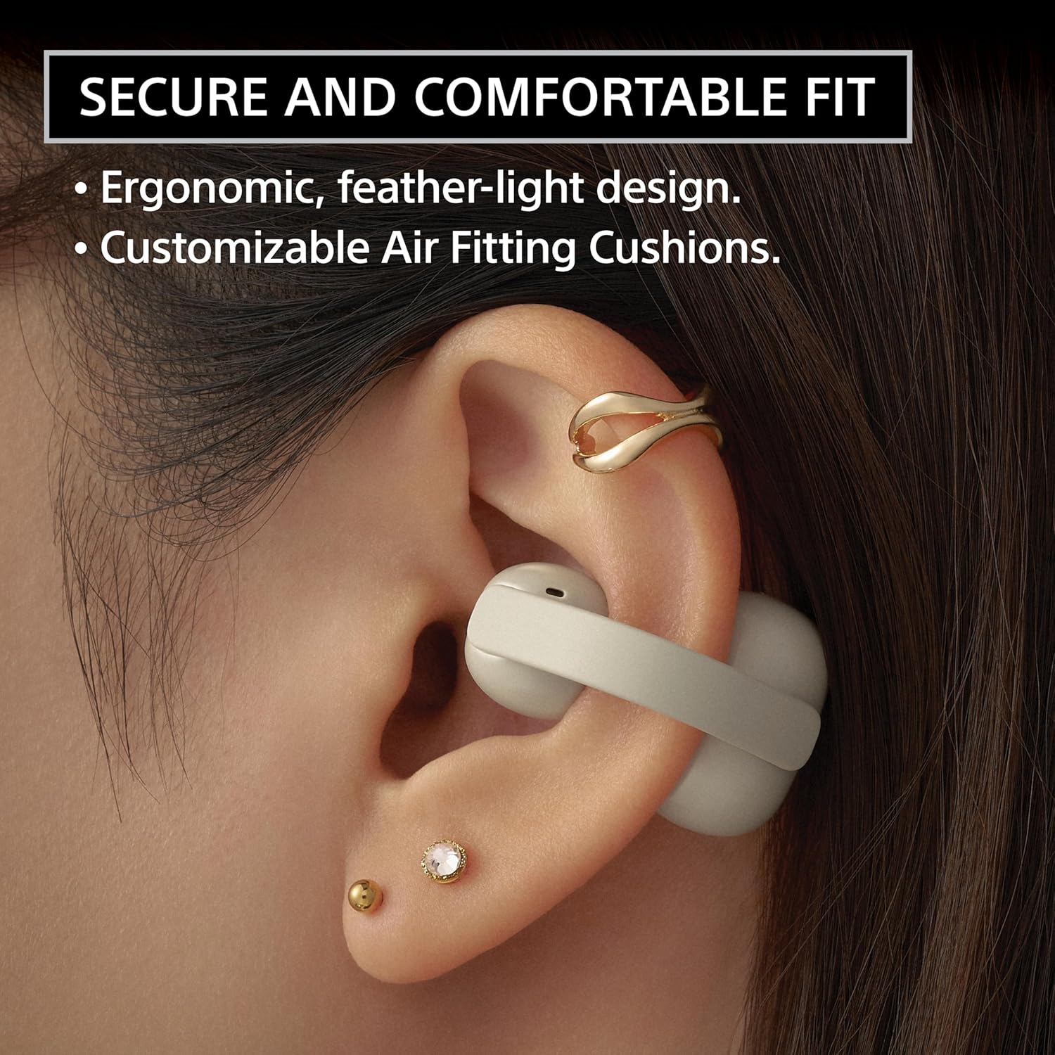Sony LinkBuds Clip Open-Ear Truly Wireless Earbuds, Comfortable & Secure Fit, Lightweight Clip-On Design, Touch Controls, Ambient Sound Awareness, Water Resistant, Up to 37 Hrs of Playback, Lavender