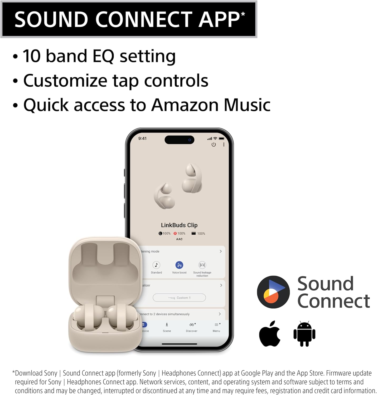Sony LinkBuds Clip Open-Ear Truly Wireless Earbuds, Comfortable & Secure Fit, Lightweight Clip-On Design, Touch Controls, Ambient Sound Awareness, Water Resistant, Up to 37 Hrs of Playback, Lavender
