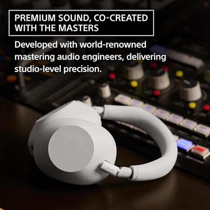 Sony WH1000XM6/B Best Wireless Noise Canceling Headphones, Black Bundle with Deco Essentials Headphones Ear Pads Replacement Headset Ear Cushions and Deco Gear Unofficial Master Guide