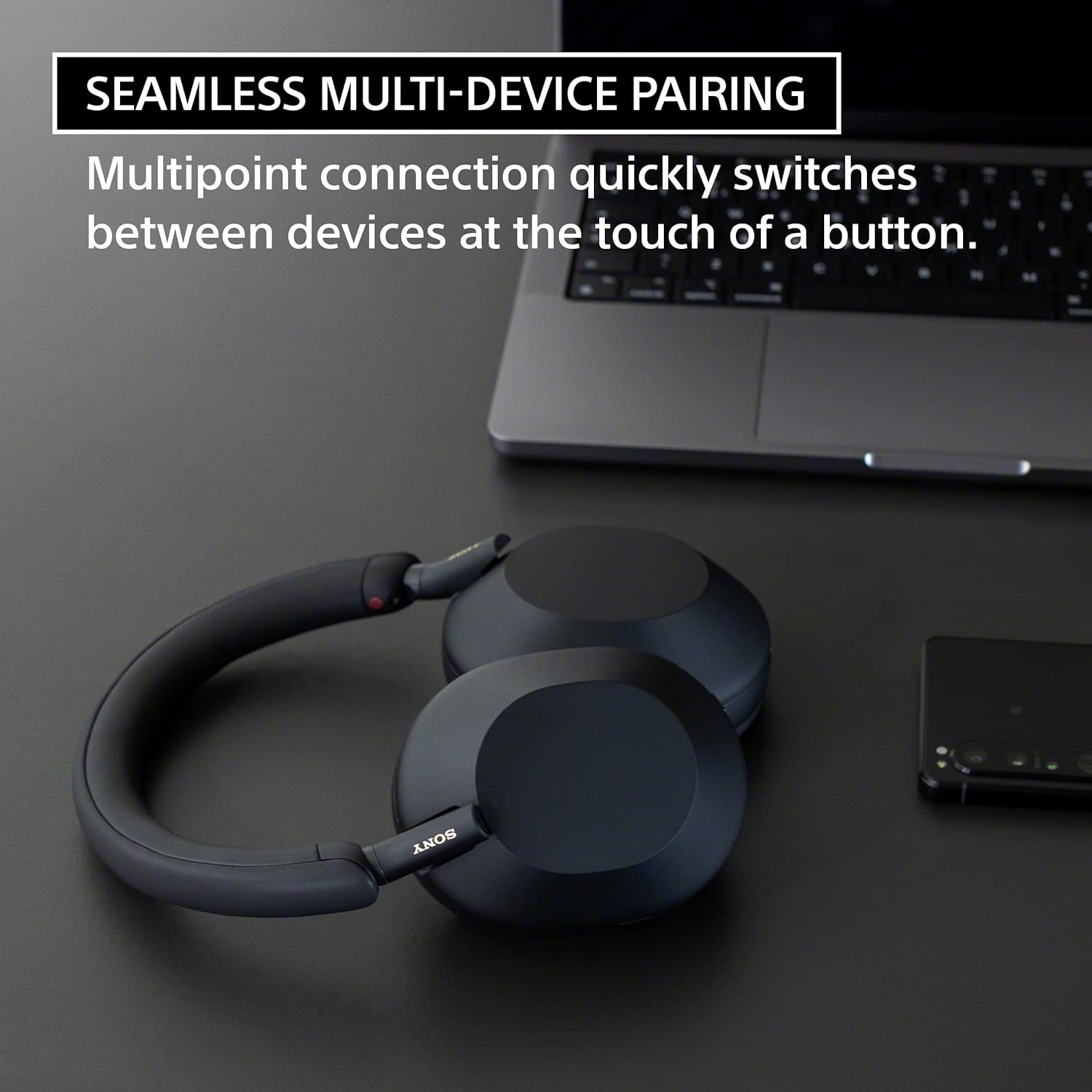 Sony WH-1000XM5 Premium Noise Canceling Headphones, Auto NC Optimizer, 30-Hour Battery, Alexa Voice Control, Black