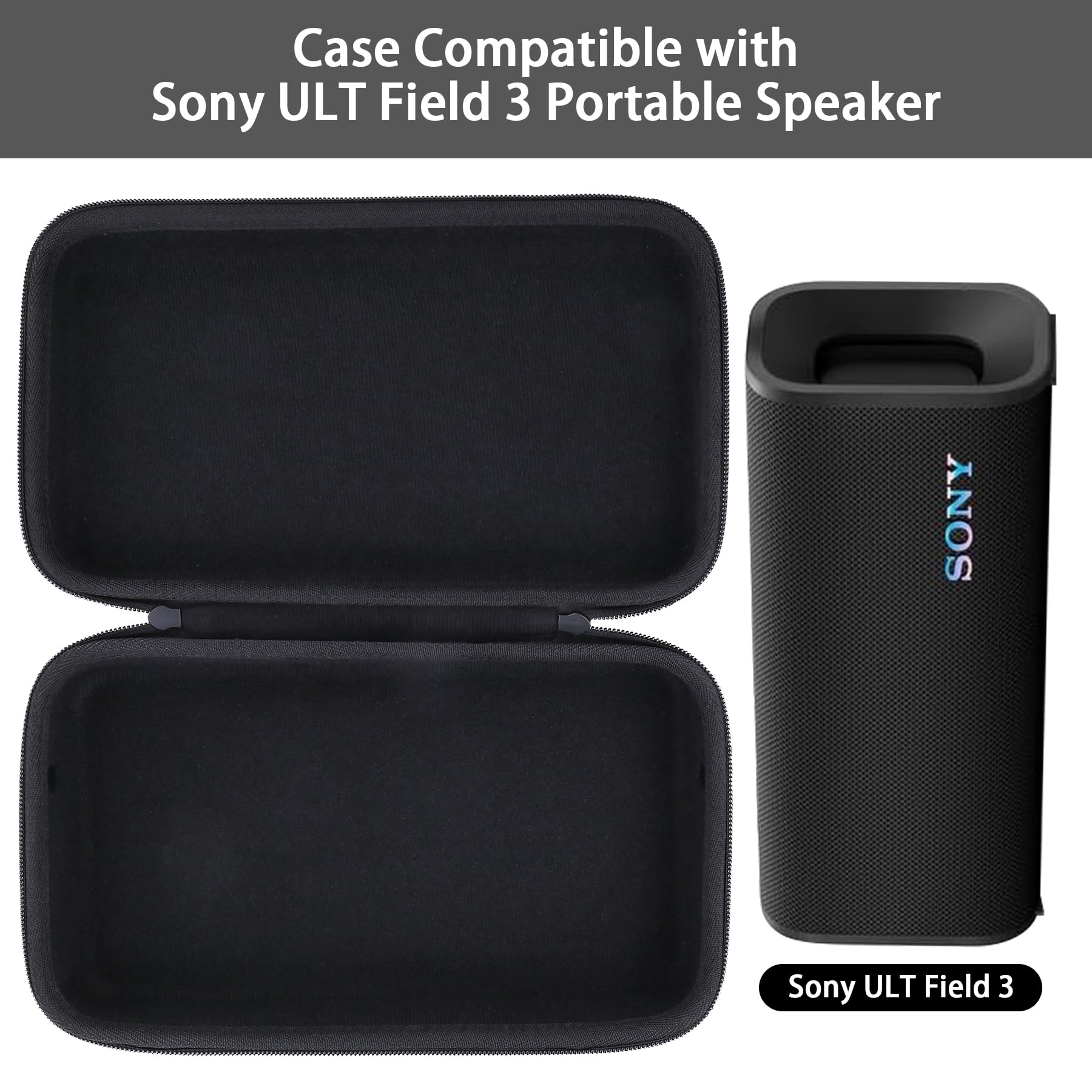 Sony ULT Field 3 Wireless Portable Bluetooth Speaker, IP67 Waterproof, Dustproof, Rustproof, and Shockproof with Enhanced Bass, 24 Hour Battery and Shoulder Strap (SRSULT30H), Forest Gray