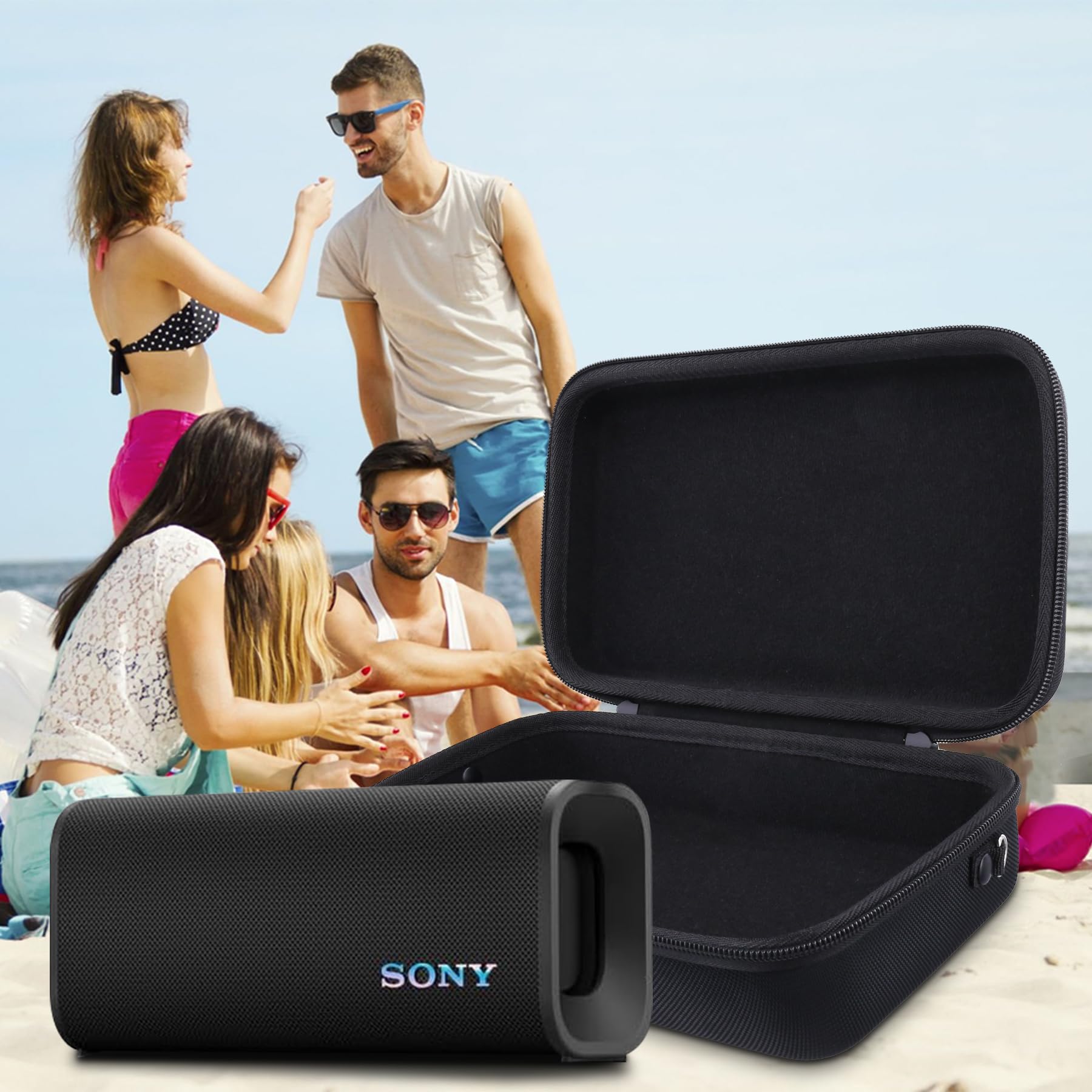 Sony ULT Field 3 Wireless Portable Bluetooth Speaker, IP67 Waterproof, Dustproof, Rustproof, and Shockproof with Enhanced Bass, 24 Hour Battery and Shoulder Strap (SRSULT30H), Forest Gray