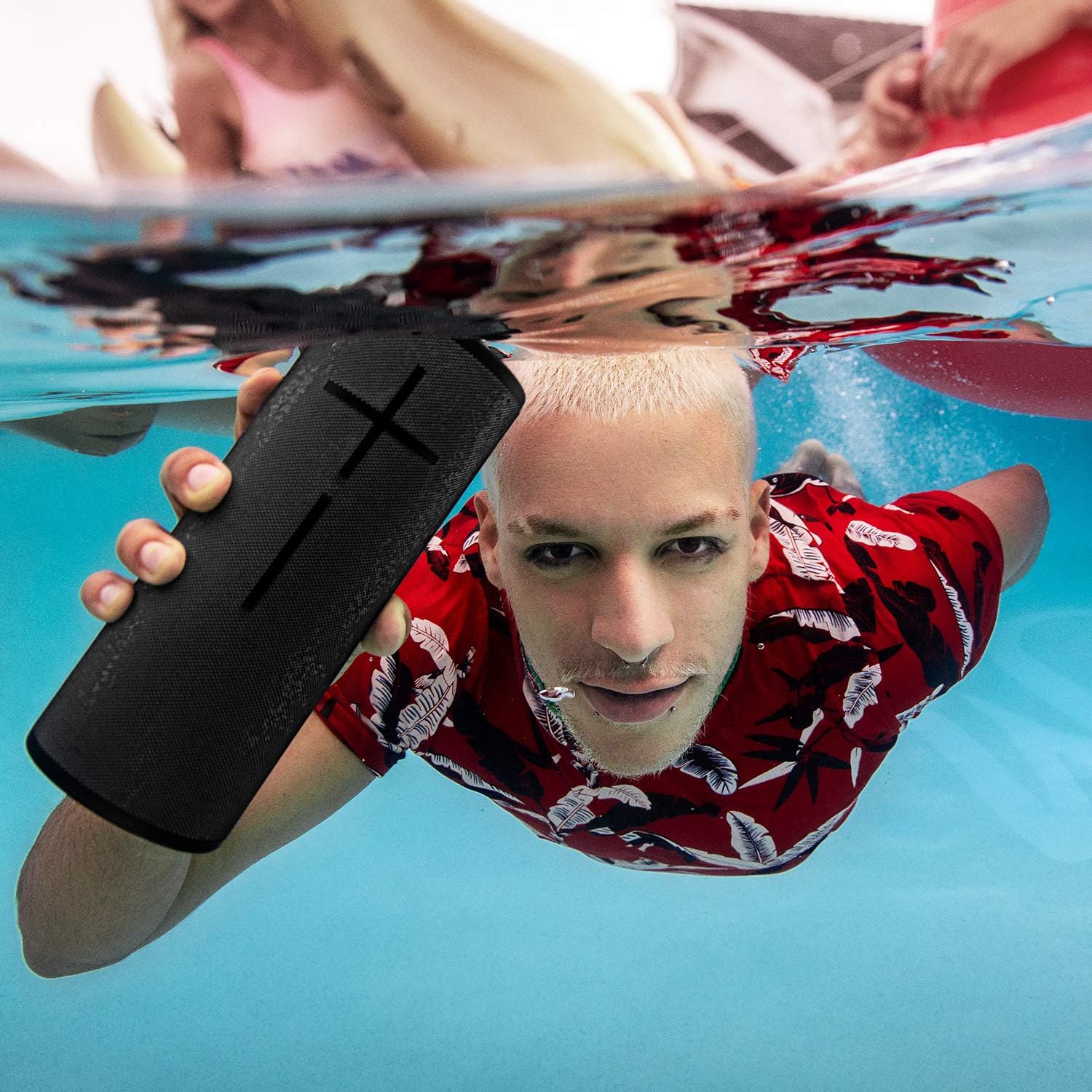 Ultimate Ears MEGABOOM 3 Wireless Portable Waterproof Bluetooth Speaker, 2 Pack with 360 Degree Sound, Party UP Mode with 1 PowerUp Charging Dock and 2 Signature Series Cases and Microfiber Cloths